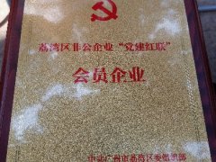 拉斯维加斯网站实业党支部入选首批荔湾区“党建红联”会员企业